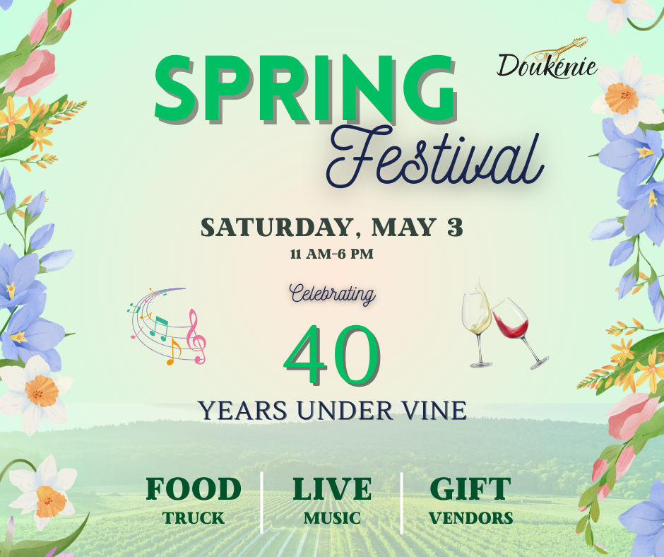 doukenie winery spring festival flyer