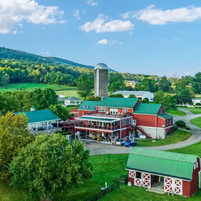 Doukénie Winery production building in Loudoun County, Virginia